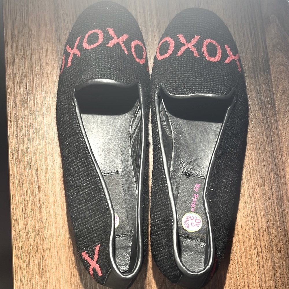New, never worn, By Paige Needlepoint loafers. XOXO